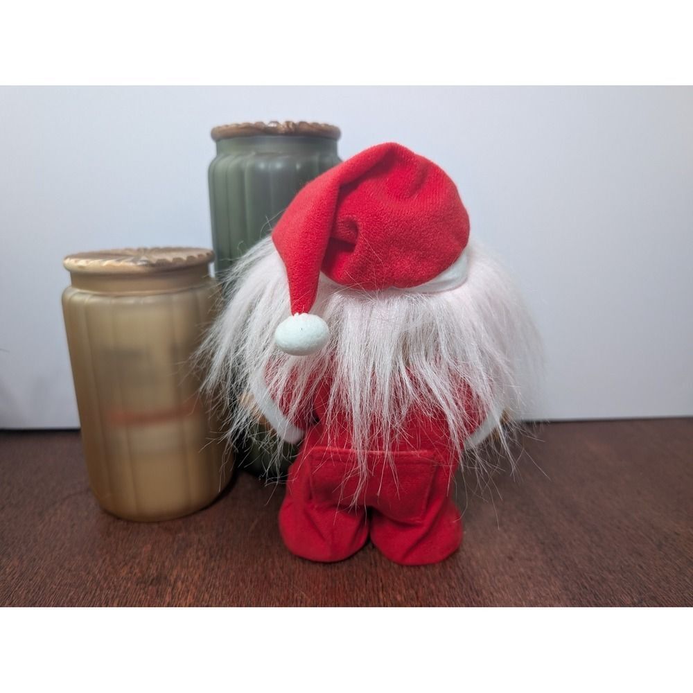 Vintage Russ Troll Santa Claus Pajamas 8" PJs White Hair Christmas Hat NICE!!! - Picture 2 of 5